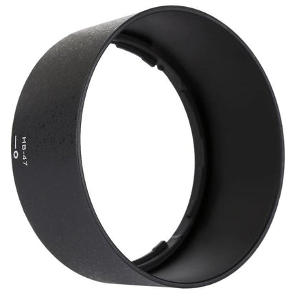 Lens Hood Shade for Nikon 50mm f/1.4G and f/1.8G Lenses - black HB-47 circular lens hood to block stray light and protect front element