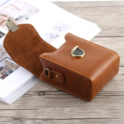 PU Leather Protective Case for Cameras with Hand Straps