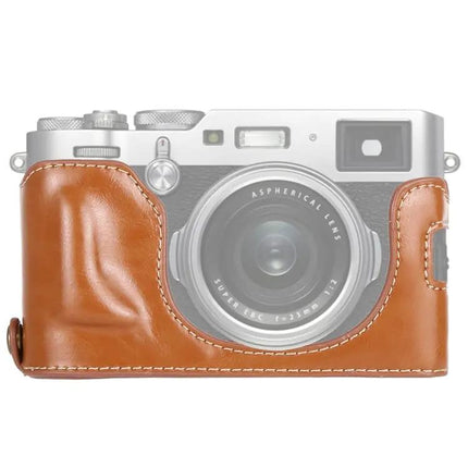 Protective PU Leather Half Case for Fujifilm X100F Camera Protection