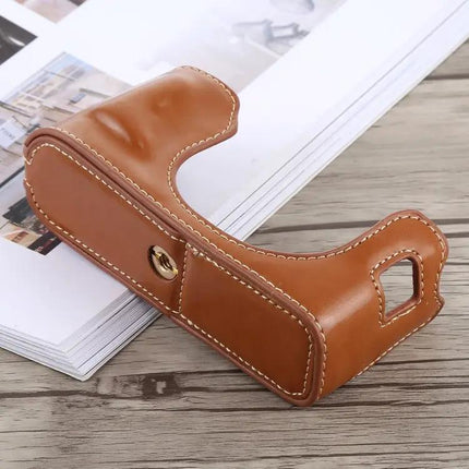 Protective PU Leather Half Case for Fujifilm X100F Camera Protection