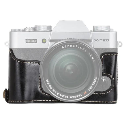 PU Leather Half Case for Fujifilm X-T10 and X-T20 Cameras