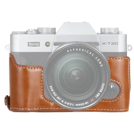 PU Leather Half Case for Fujifilm X-T10 and X-T20 Cameras
