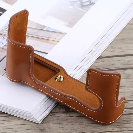 PU Leather Half Case for Fujifilm X-T10 and X-T20 Cameras