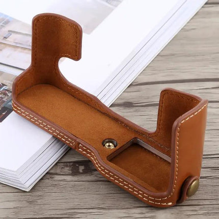 PU Leather Half Case for Fujifilm X-T10 and X-T20 Cameras
