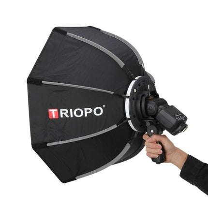 Triopo 90cm Octagon Softbox for Flash Photography Diffusion attached to on-camera flash, hand-held portrait and product lighting