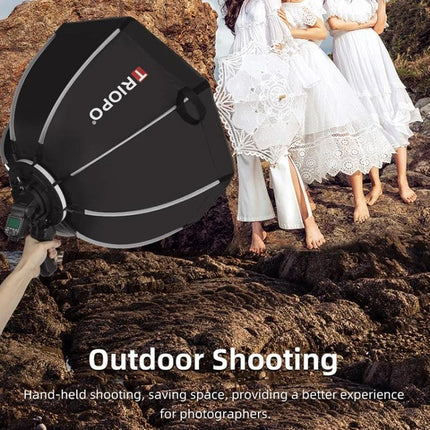 Triopo 90cm Octagon Softbox for Flash Photography Diffusion handheld outdoor portrait setup softening light