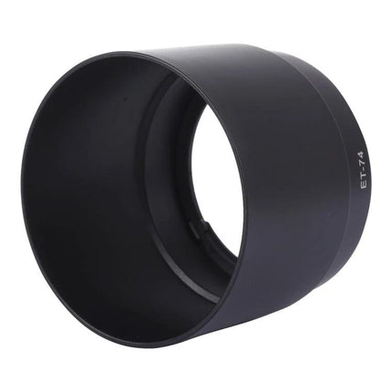 Lens Hood Shade for Canon EF 70-200mm f/4L Telephoto Lenses - black PVC round lens hood (ET-74) protecting from flare and debris