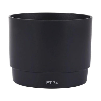 Lens Hood Shade for Canon EF 70-200mm f/4L Telephoto Lenses - black PVC ET-74 lens hood to reduce flare and protect lens