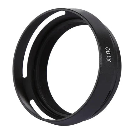 Durable 49mm Metal Vented Lens Hood for Fujifilm X100 Cameras