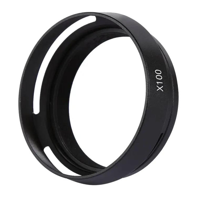 Durable 49mm Metal Vented Lens Hood for Fujifilm X100 Cameras | Syndmart
