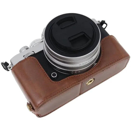PU Leather Half Case for Nikon Z fc with 1/4 Inch Thread