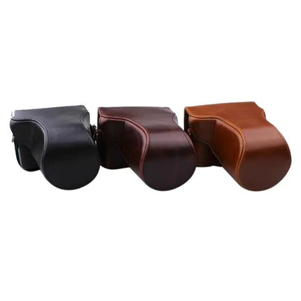 PU Leather Camera Case for Canon EOS M200 with Strap