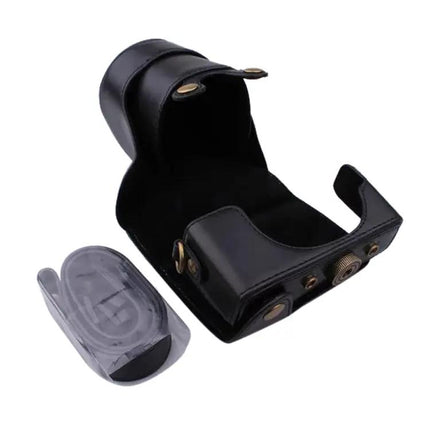 PU Leather Camera Case for Canon EOS M200 with Strap