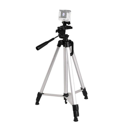 Aluminum Alloy Live Broadcast Tripod with Adjustable Height - lightweight aluminum tripod for steady live streaming, vlogging, and outdoor recording