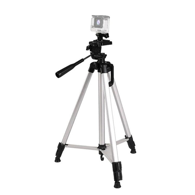 Aluminum Alloy Live Broadcast Tripod with Adjustable Height - lightweight aluminum tripod for steady live streaming, vlogging, and outdoor recording