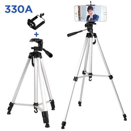 Aluminum Alloy Live Broadcast Tripod with Adjustable Height - lightweight adjustable tripod for smartphones and cameras, stable for live streaming and vlogging