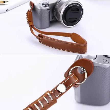 Adjustable PU Leather Hand Strap for DSLR and SLR Cameras