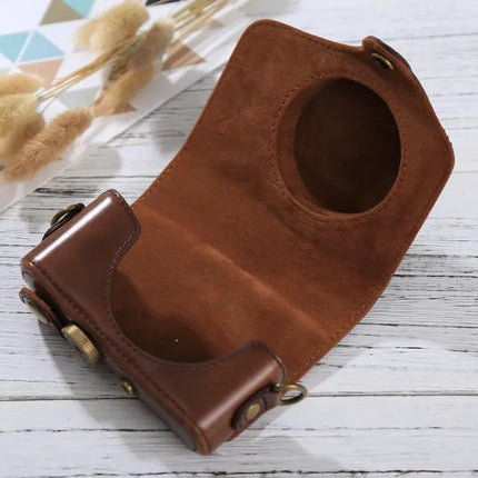 PU Leather Protective Case with Strap for Canon PowerShot Cameras | Syndmart