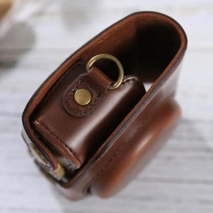 PU Leather Protective Case with Strap for Canon PowerShot Cameras | Syndmart