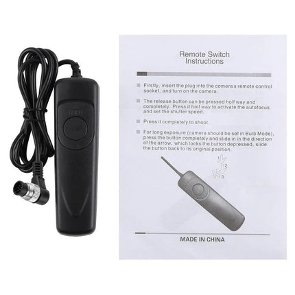Cuely Remote Shutter Release Cord for Nikon Cameras wired remote with instructions sheet for steady long exposure and macro shots