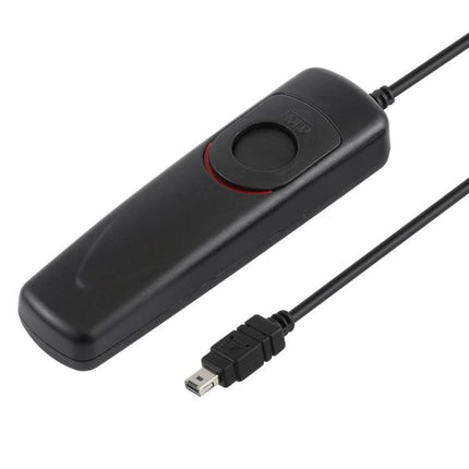 Cuely Remote Shutter Release Cord for Nikon Cameras — black handheld remote shutter release with cable and connector