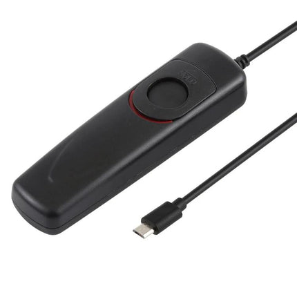 Cuely Wired Shutter Release Cord for Fujifilm Digital Cameras - black wired remote with micro connector for long exposure and macro photography