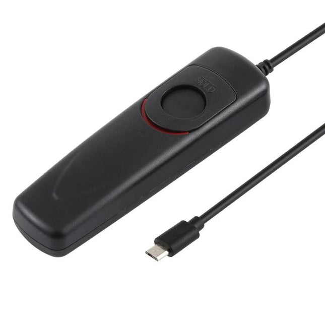 Cuely Wired Shutter Release Cord for Fujifilm Digital Cameras - black wired remote with micro connector for long exposure and macro photography