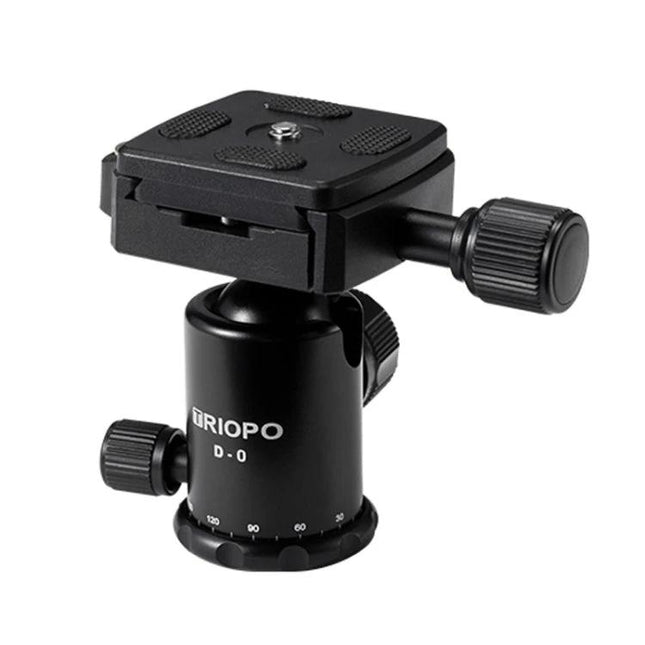 Triopo Adjustable Aluminum Tripod for SLR Cameras black ball head with quick release plate supporting up to 4kg for steady shots