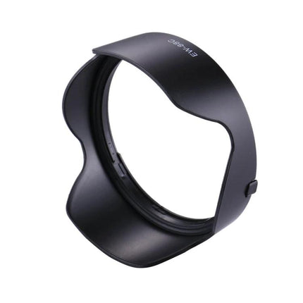 Practical Lens Hood for Canon EF Series, Shields from Light and Debris - black PVC petal lens hood protecting against flare and dust