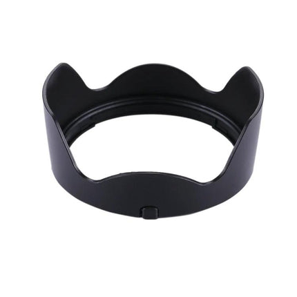 Practical Lens Hood for Canon EF Series, Shields from Light and Debris - black PVC petal hood protecting lens from glare and dust