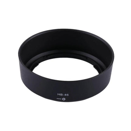 Lens Hood for Nikon Cameras, Provides Protection and Shade — black HB-46 hood for AF-S 35/1.8G DX to reduce glare and protect from dust and impact