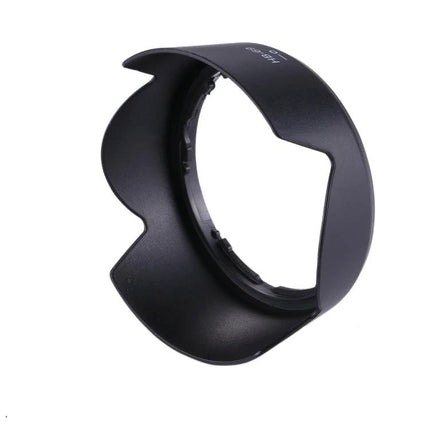 Stray Light Protection Lens Hood for Nikon 18-55mm Cameras shown mounted to lens to block glare and protect from dust and light rain