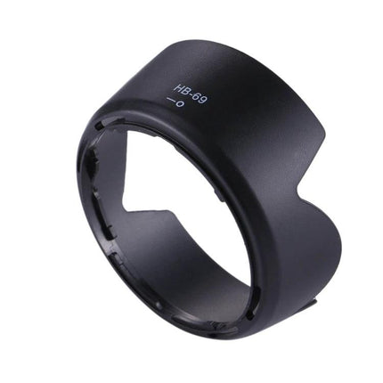 Stray Light Protection Lens Hood for Nikon 18-55mm Cameras - black HB-69 petal hood blocking glare and protecting lens from dust and light rain