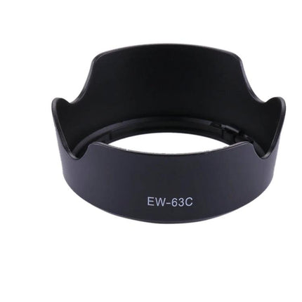 Lens Hood for Canon Cameras, Provides Shade and Protection - EW-63C petal hood for Canon EF-S 18-55mm f/3.5-5.6 IS STM, blocks flare and protects lens