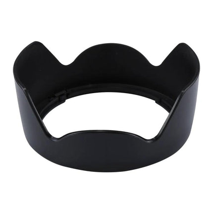 Lens Hood for Canon Cameras, Providing Shade and Protection - black petal lens hood blocking stray light and protecting lens from dust and impacts