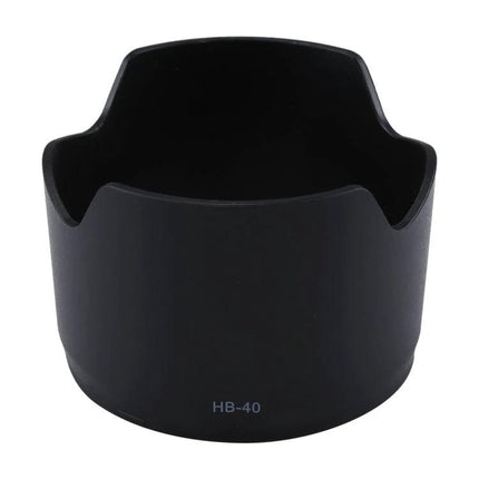 Lens Hood for Nikon Cameras, Offering Shade and Lens Protection — black HB-40 petal lens hood for AF-S Nikkor 24-70mm f/2.8G
