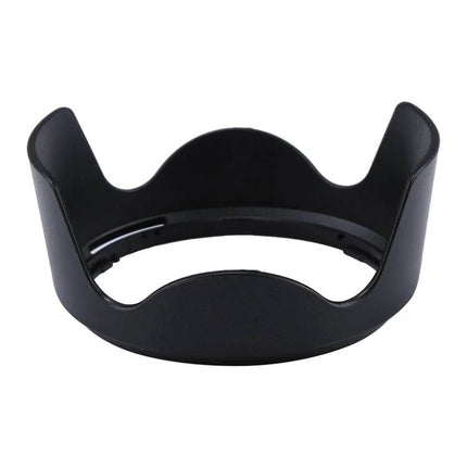 Lens Hood for Nikon 16-85mm Camera Lens Protection and Shade — black petal-shaped PVC hood to reduce glare and protect lens