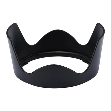 Lens Hood Shade for Nikon 18-200mm Lenses Protection - black petal-shaped PVC lens hood blocking flare and shielding lens