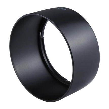 ES-71 II Lens Hood for Shading and Protecting Canon Camera Lenses shown attached to a Canon EF 50mm f/1.4 USM to reduce flare and protect lens
