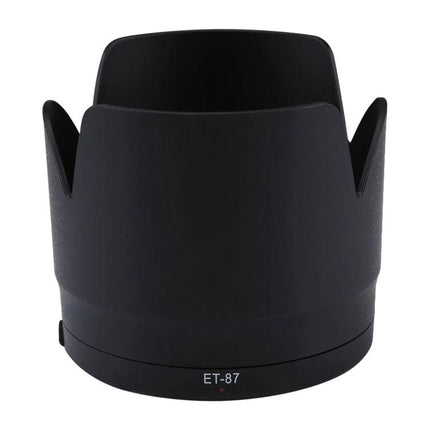 Lens Hood Shade for Canon EF 70-200mm f/2.8L Cameras - durable PVC lens hood ET-87 blocks flare and protects lens