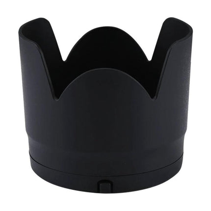 Lens Hood Shade for Canon EF 70-200mm f/2.8L Cameras - black PVC petal-style lens hood protecting against flare, dust, and impact