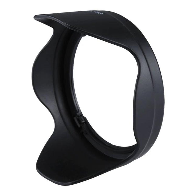 Lens Hood for Canon Cameras, Shields from Stray Light and Debris - durable black PVC petal-style hood protecting lens from flare, dust, and moisture
