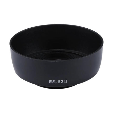 Lens Hood Shade for Canon EF 50mm F1.8 II Camera Lens black ES-62 II protective lens hood to reduce flare and shield from dust and light rain