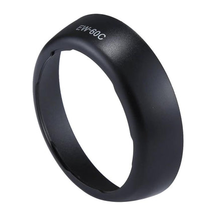 Compatible Lens Hood for Canon EF 28-90mm and EF-S 18-55mm Lenses - black PVC EW-60C hood protecting against flare and impact