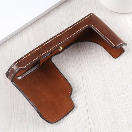 Protective PU Leather Half Case for Leica TL Camera with 1/4 Inch Thread