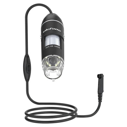 Ulefone uSmart C01 Wired Microscope for Armor Series Devices – wired microscope accessory with cable, LED lights and connector for close-up inspections