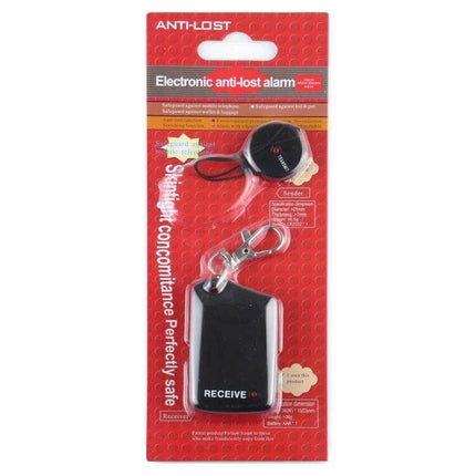 Wireless Anti-Lost Alarm for Tracking Everyday Items - compact receiver and transmitter key finder on red packaging