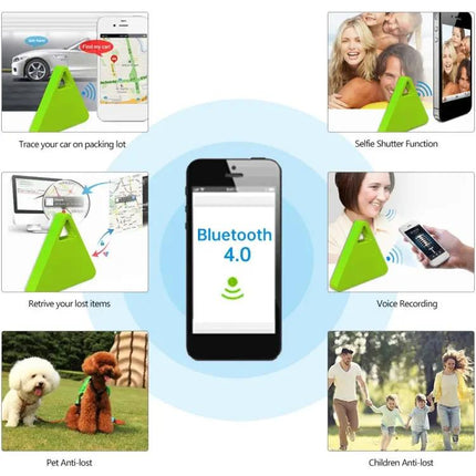 Bluetooth Keychain for Tracking Lost Items with Two-Way Alert