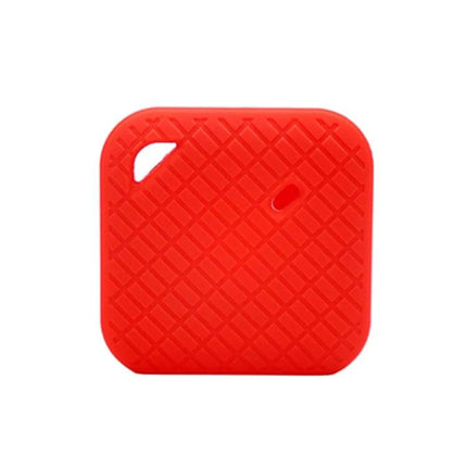 Silicone Protective Case for Tile Sport Bluetooth Tracker in red, textured silicone cover protecting tracker without bulk