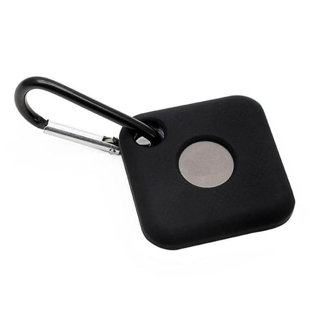 Silicone Protective Cover for Tile Pro Bluetooth Tracker black silicone case with carabiner for keys
